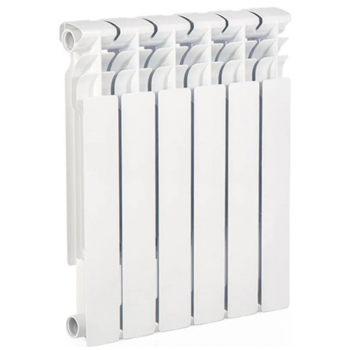 Радиатор биметаллический Lammin Eco 500/79 6 секций, боковое подключение, белый купить в интернет магазине Санрай73