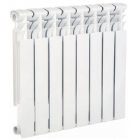 Радиатор биметаллический Lammin Eco 500/79 8 секций, боковое подключение, белый