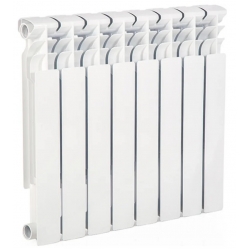 Радиатор биметаллический Lammin Eco 500/79 8 секций, боковое подключение, белый