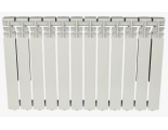 Радиатор алюминиевый Rommer Optima 500/80 12 секций, боковое подключение, белый