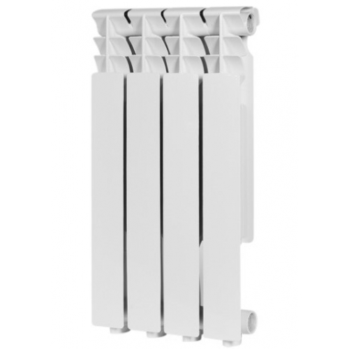 Радиатор алюминиевый Rommer Optima 500/80 4 секции, боковое подключение, белый купить в интернет магазине Санрай73