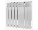 Радиатор алюминиевый Rommer Optima 500/80 8 секций, боковое подключение, белый