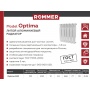Радиатор алюминиевый Rommer Optima 500/80 10 секций, боковое подключение, белый