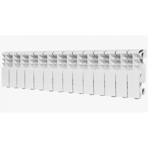 Радиатор алюминиевый Rommer Plus 200/100 14 секций, боковое подключение, белый купить в интернет магазине Санрай73