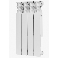 Радиатор алюминиевый Rommer Plus 500/100 4 секции, боковое подключение, белый