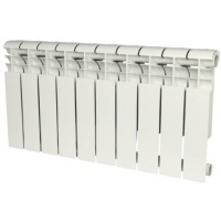 Радиатор алюминиевый Rommer Profi 350/80 10 секций, боковое подключение, белый