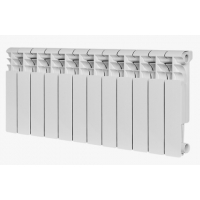 Радиатор алюминиевый Rommer Profi 350/80 12 секций, боковое подключение, белый