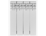 Радиатор алюминиевый Rommer Profi 350/80 4 секции, боковое подключение, белый