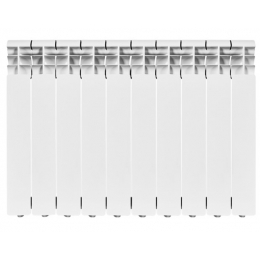 Радиатор алюминиевый Rommer Profi 500/80 10 секций, боковое подключение, белый