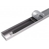 Конвектор внутрипольный ROMMER RCN 80.260.2200 решётка роликовая, анодированный алюминий