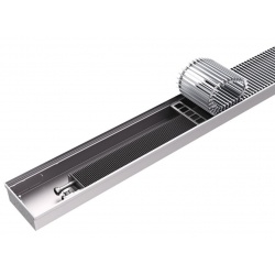 Конвектор внутрипольный Rommer RCN 80.260.1800 решётка роликовая, анодированный алюминий