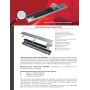 Конвектор внутрипольный ROMMER RCN 80.260.2200 решётка роликовая, анодированный алюминий