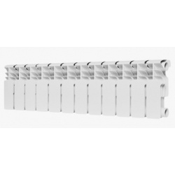Радиатор биметаллический Rommer Plus Bm 200/100 12 секций, боковое подключение, белый