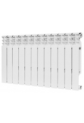 Радиатор биметаллический Rommer Plus Bm 500/100 12 секций, боковое подключение, белый