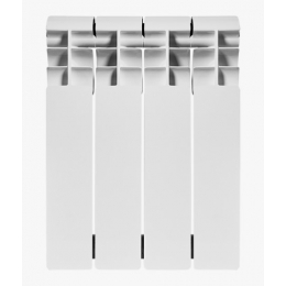 Радиатор биметаллический Rommer Profi Bm 350/80 4 секции, боковое подключение, белый