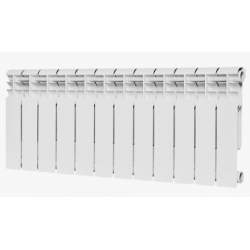 Радиатор биметаллический Rommer Profi Bm 350/80 12 секций, боковое подключение, белый