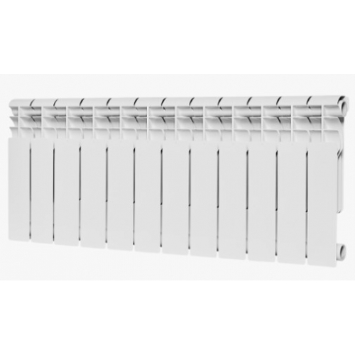 Радиатор биметаллический Rommer Profi Bm 350/80 12 секций, боковое подключение, белый купить в интернет магазине Санрай73