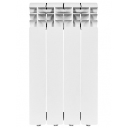 Радиатор биметаллический Rommer Profi Bm 500/80 4 секции, боковое подключение, белый