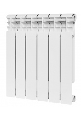 Радиатор биметаллический Rommer Profi Bm 500/80 6 секции, боковое подключение, белый