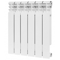 Радиатор биметаллический Rommer Profi Bm 500/80 6 секции, боковое подключение, белый