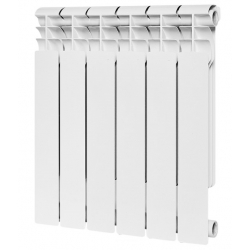 Радиатор биметаллический Rommer Profi Bm 500/80 6 секции, боковое подключение, белый