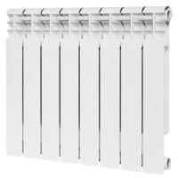 Радиатор биметаллический Rommer Profi Bm 500/80 8 секции, боковое подключение, белый