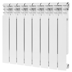 Радиатор биметаллический Rommer Profi Bm 500/80 8 секции, боковое подключение, белый