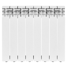 Радиатор биметаллический Rommer Profi Bm 500/80 8 секции, боковое подключение, белый