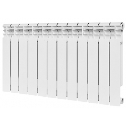 Радиатор биметаллический Rommer Profi Bm 500/80 12 секции, боковое подключение, белый