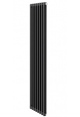 Дизайн-радиатор трубчатый Royal Thermo Insignia VC2180 8 секций, нижнее подключение, черный