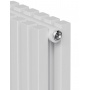 Дизайн-радиатор трубчатый Royal Thermo Shift Q30 C2050 12 секций, боковое подключение, белый