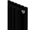 Дизайн-радиатор трубчатый Royal Thermo Shift Q30 C2180 6 секций, боковое подключение, черный