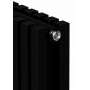 Дизайн-радиатор трубчатый Royal Thermo Shift Q30 VC2180 10 секций, нижнее подключение, черный
