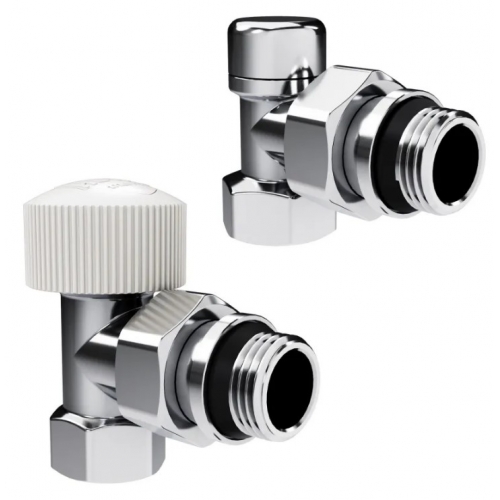 Набор термостатический угловой Royal Thermo Design 1/2"М30х1,5 хром купить в интернет магазине Санрай73