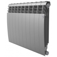 Радиатор алюминиевый RT BiLiner Silver Satin 500/87 10 секций, боковое подключение, серебристый