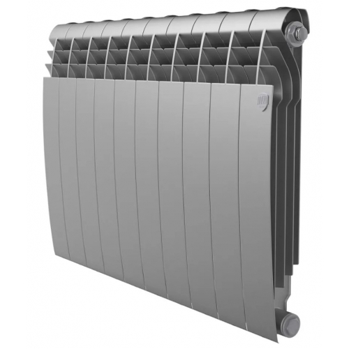 Радиатор алюминиевый RT BiLiner Silver Satin 500/87 10 секций, боковое подключение, серебристый купить в интернет магазине Санрай73