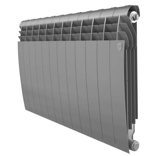 Радиатор алюминиевый RT BiLiner Silver Satin 500/87 12 секций, боковое подключение, серебристый купить в интернет магазине Санрай73