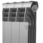 Радиатор алюминиевый RT BiLiner Silver Satin 500/87 12 секций, боковое подключение, серебристый
