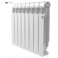 Радиатор алюминиевый RT Indigo 500/100 8 секций, боковое подключение, белый