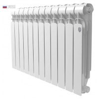 Радиатор алюминиевый RT Indigo 500/100 12 секций, боковое подключение, белый