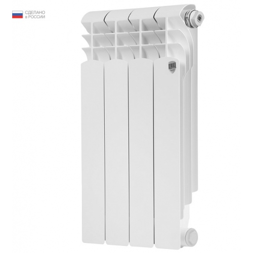 Радиатор алюминиевый RT Monoblock A 500/80 4 секции, боковое подключение, белый купить в интернет магазине Санрай73