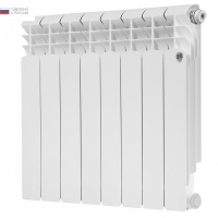 Радиатор алюминиевый RT Monoblock A 500/80 8 секций, боковое подключение, белый