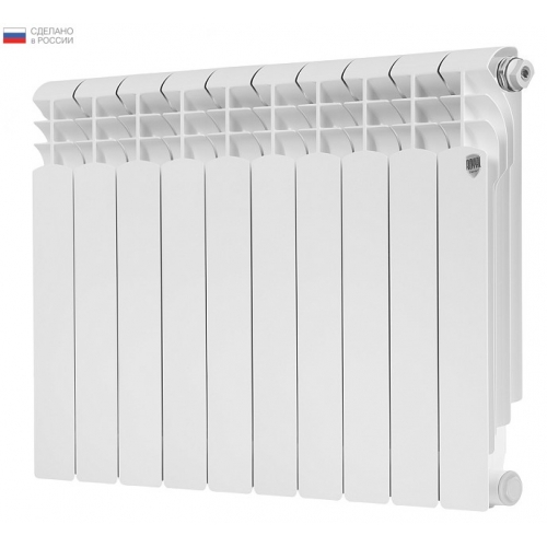Радиатор алюминиевый RT Monoblock A 500/80 10 секций, боковое подключение, белый купить в интернет магазине Санрай73