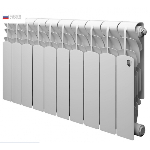 Радиатор алюминиевый RT Revolution 350/80 10 секций, боковое подключение, белый купить в интернет магазине Санрай73