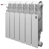 Радиатор алюминиевый RT Revolution 350/80 6 секций, боковое подключение, белый