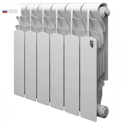 Радиатор алюминиевый RT Revolution 350/80 6 секций, боковое подключение, белый купить в интернет магазине Санрай73