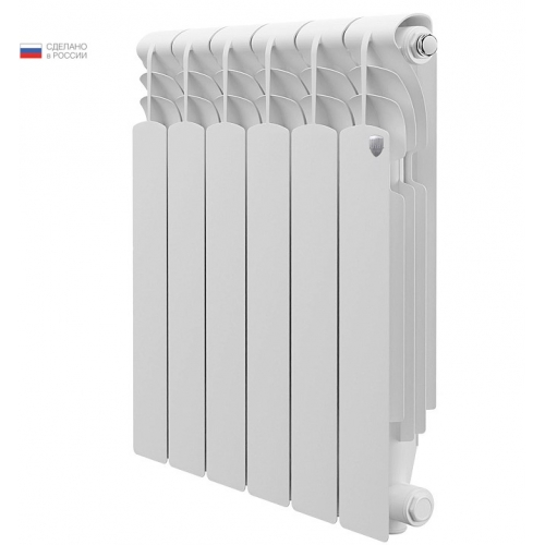 Радиатор алюминиевый RT Revolution 500/80 6 секций, боковое подключение, белый купить в интернет магазине Санрай73
