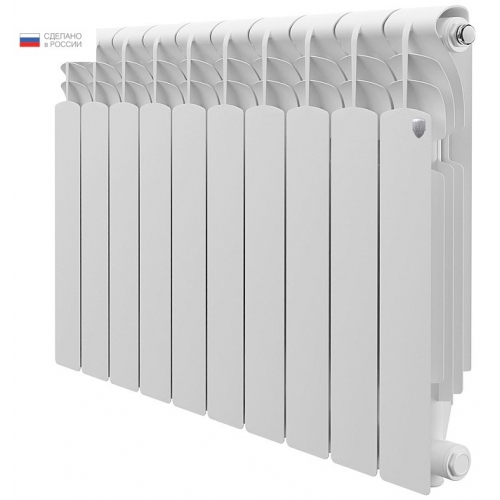 Радиатор алюминиевый RT Revolution 500/80 10 секций, боковое подключение, белый купить в интернет магазине Санрай73