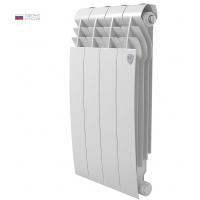 Радиатор биметаллический RT BiLiner Bianco Traffico 500/87 4 секции, боковое подключение, белый
