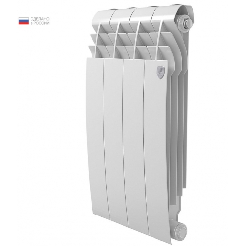 Радиатор биметаллический RT BiLiner Bianco Traffico 500/87 4 секции, боковое подключение, белый купить в интернет магазине Санрай73